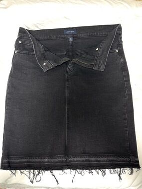 J. Crew Black Denim Skirt